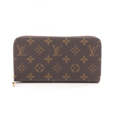 ルイ・ヴィトン LOUIS VUITTON ジッピーウォレット モノグラム ラウンド長財布 財布 PVC メンズ レディース ブラウン系 M42616 【中古】