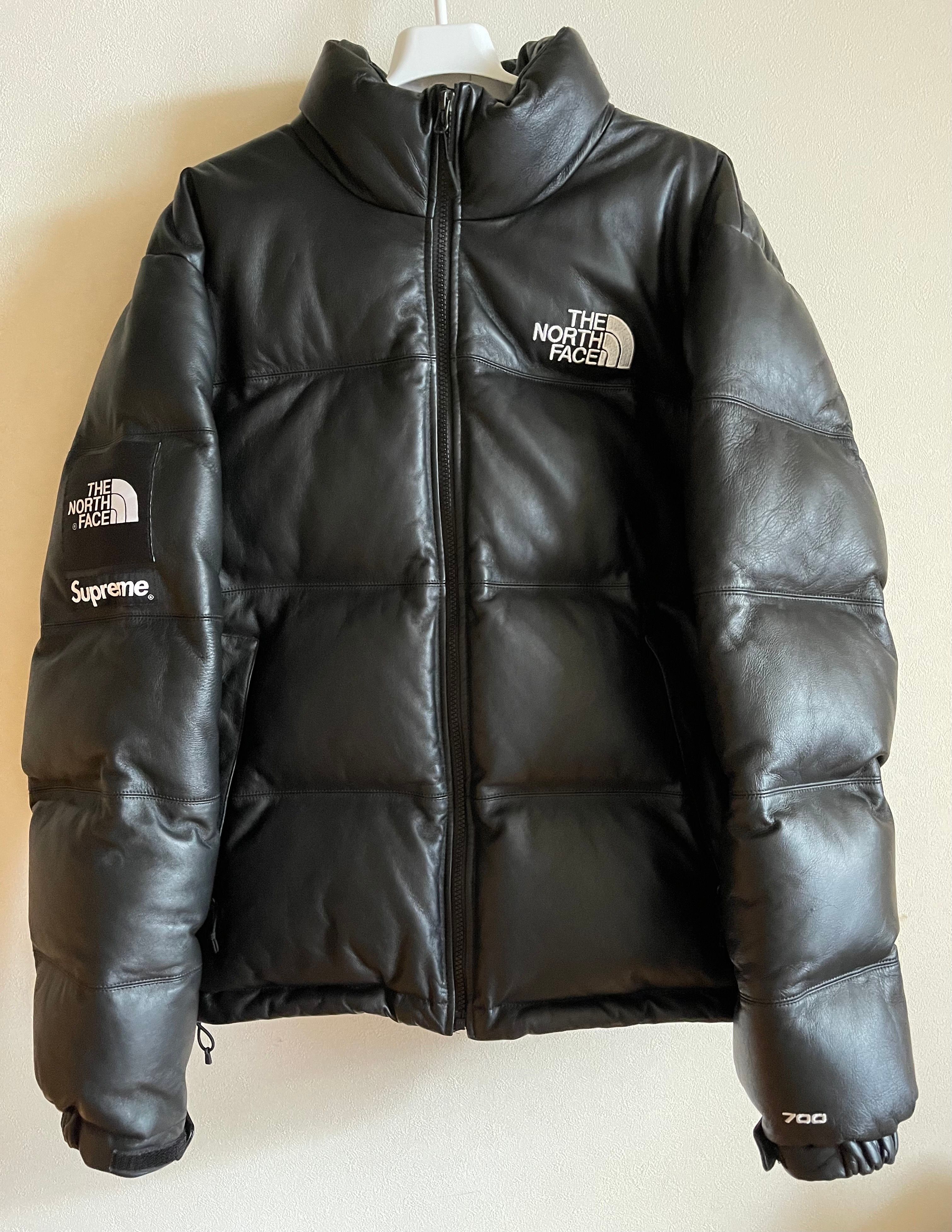 Supreme x The North Face Leather Nuptse Jacket "Black"