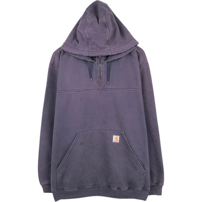 古着 カーハート Carhartt スウェットハーフジップパーカー メンズXL相当/eaa675827