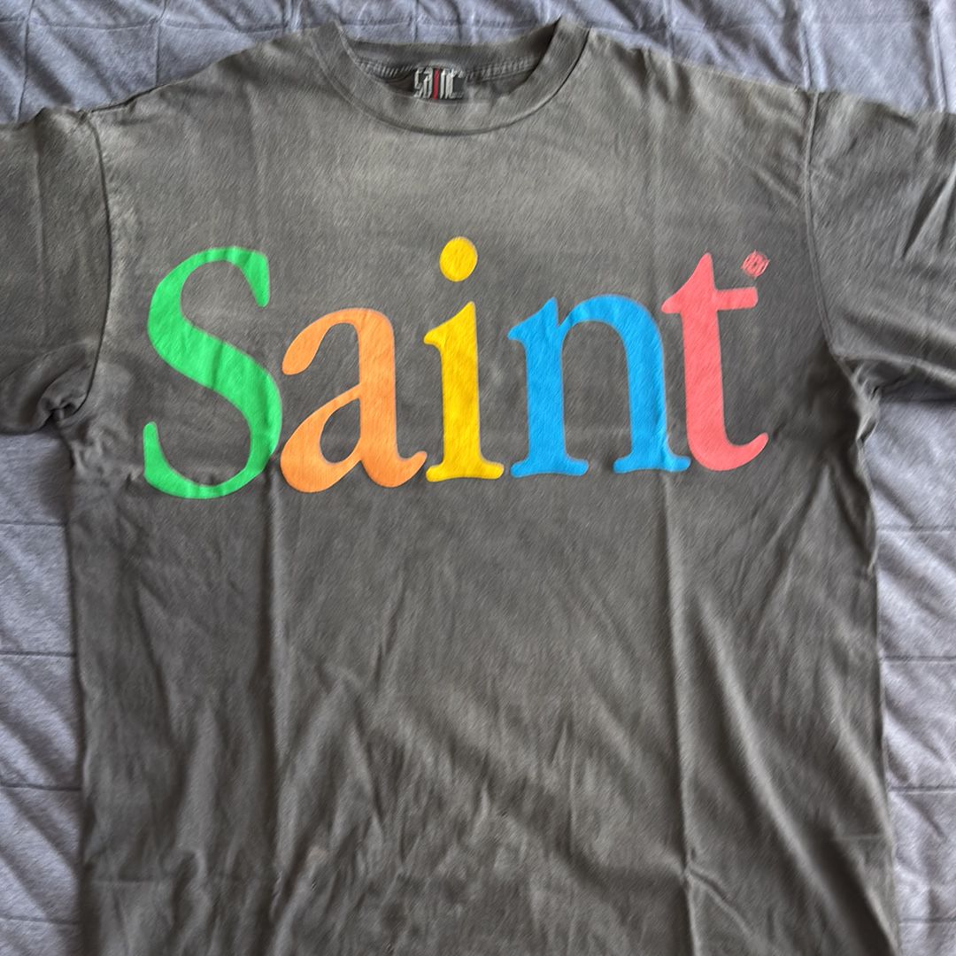 セントマイケル 24SS カラフルセイント SS Tシャツ "ブラック" 
