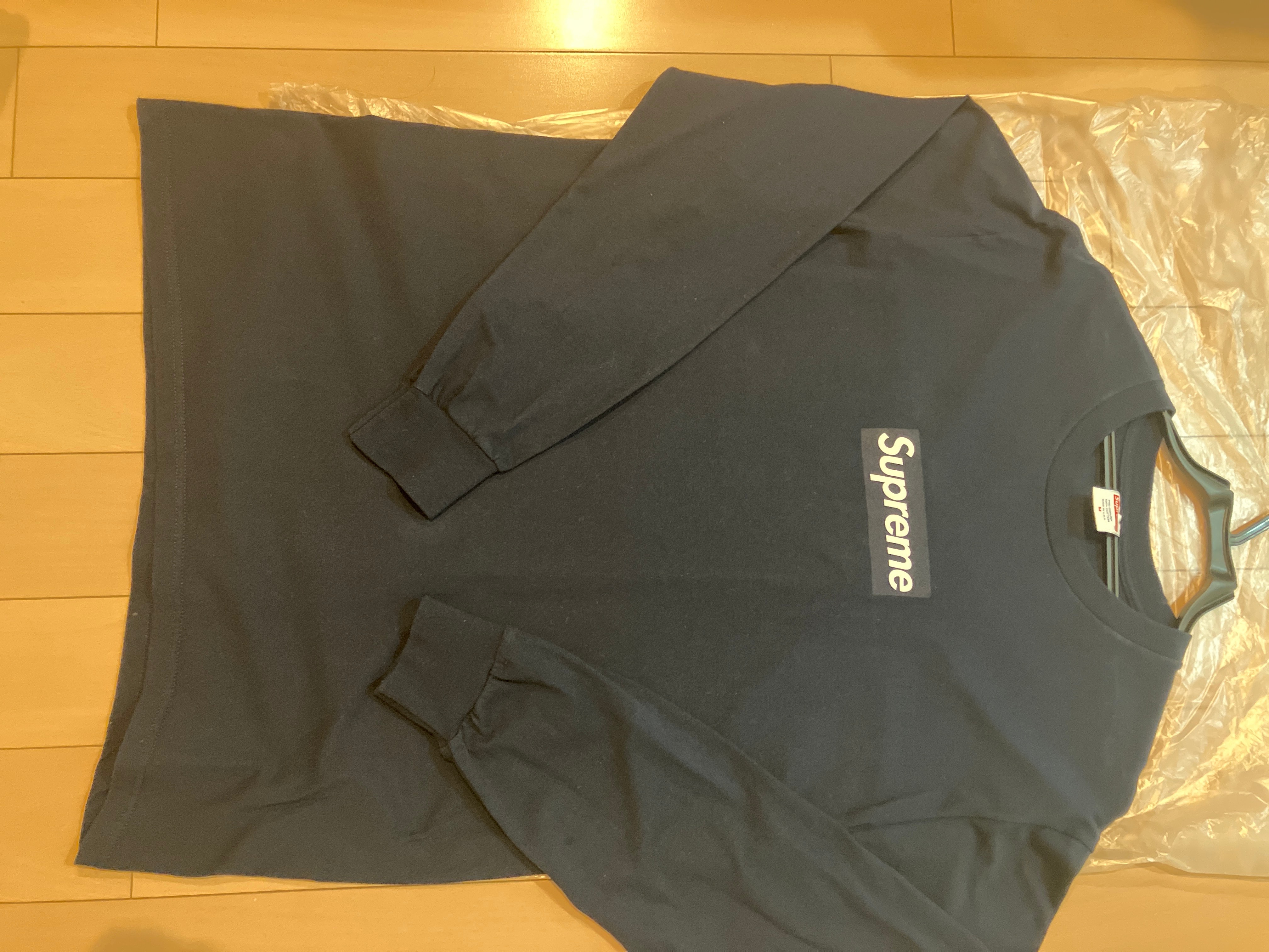 Supreme Box Logo L/S Tee "Navy"