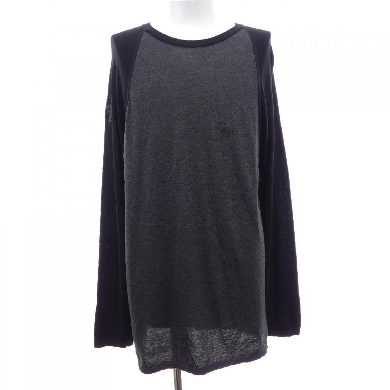 Chrome Hearts Cross Patch Raglan L/S T-Shirt "Black/Gray"