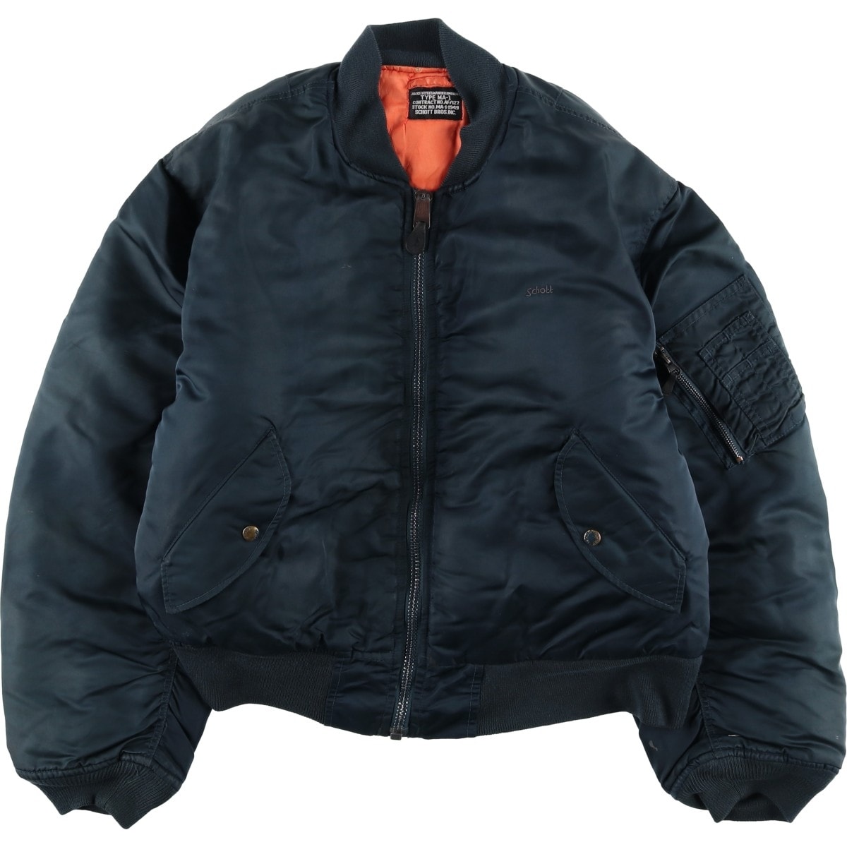 古着 ~90年代 ショット SCHOTT MA-1タイプ 中綿入り ミリタリー フライトジャケット メンズXL相当 ヴィンテージ/eaa603248