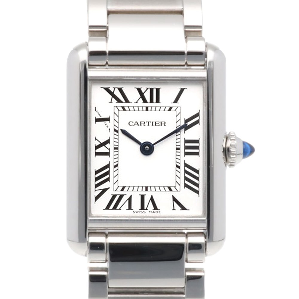 カルティエ タンクマスト SM 腕時計 時計 ステンレススチール WSTA0051(4322) クオーツ 磨き直し済 レディース 1年保証 CARTIER  中古