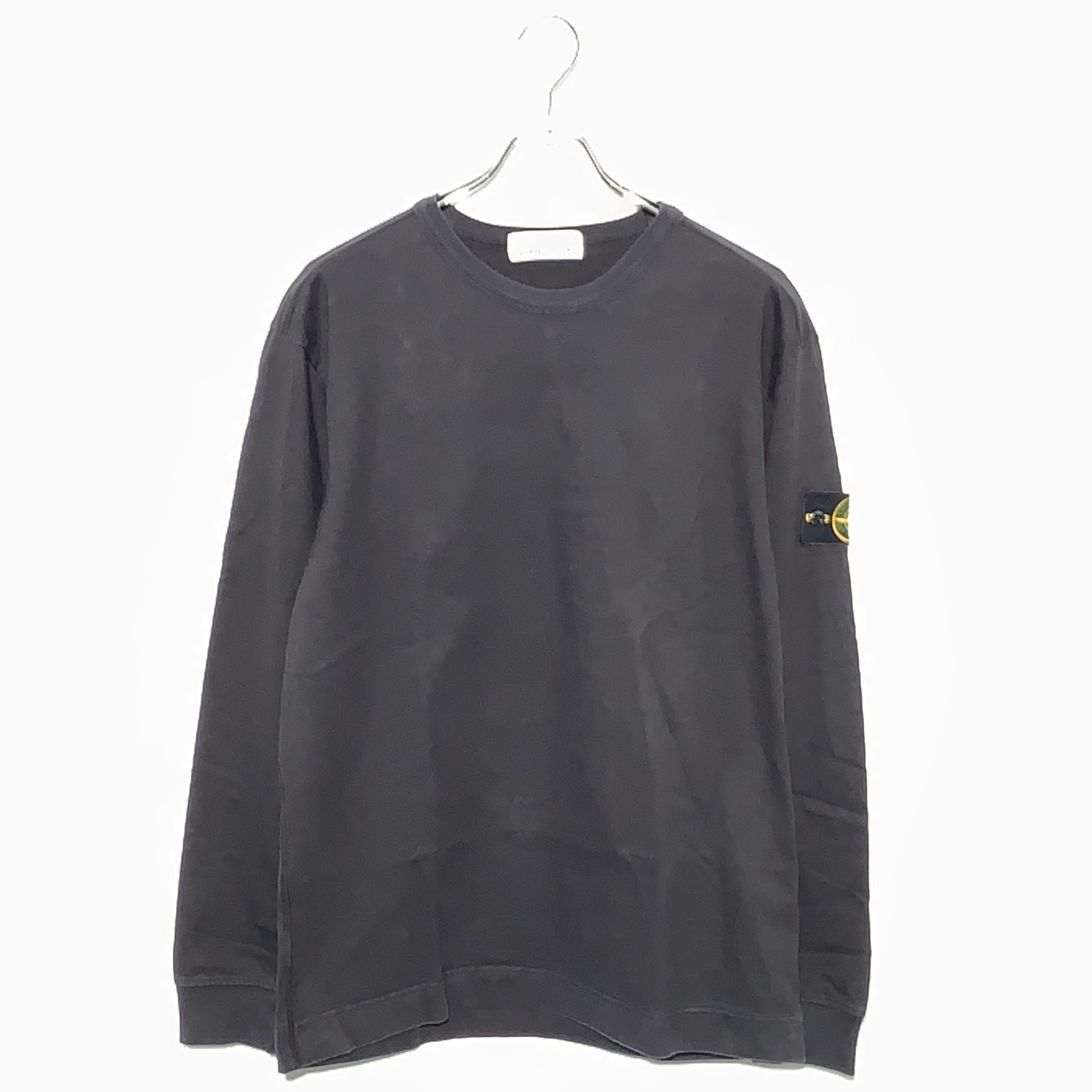 Stone Island Heavyweight Cotton Crewneck L/S Tee Black