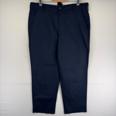古着 レッドキャップ RED KAP パンツ チノパン ワークパンツ ワンポイント ストレート ジップフライ w37 ネイビー系 メンズ