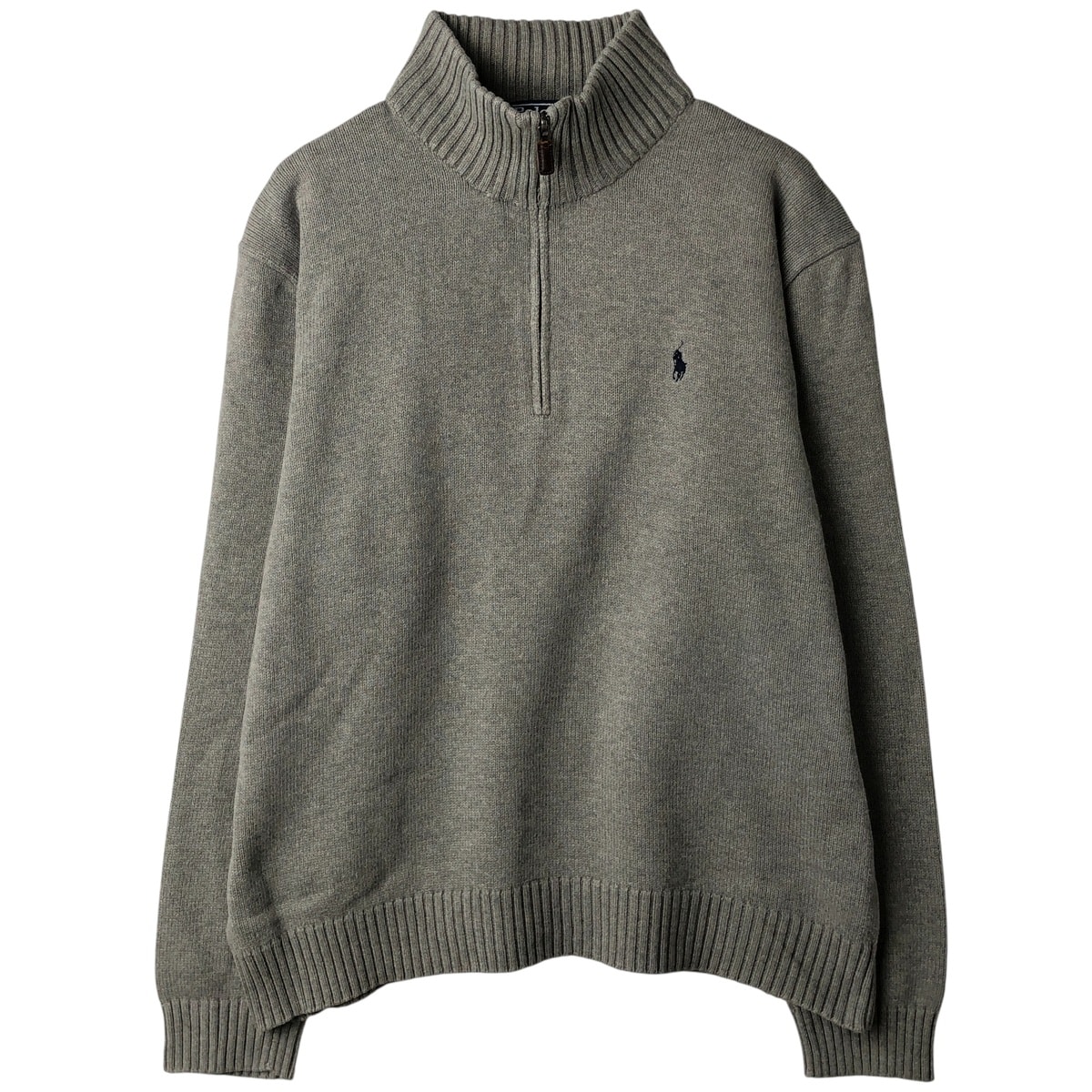 古着 ラルフローレン Ralph Lauren POLO by Ralph Lauren コットンニットハーフジップセーター メンズXL相当/eaa380747