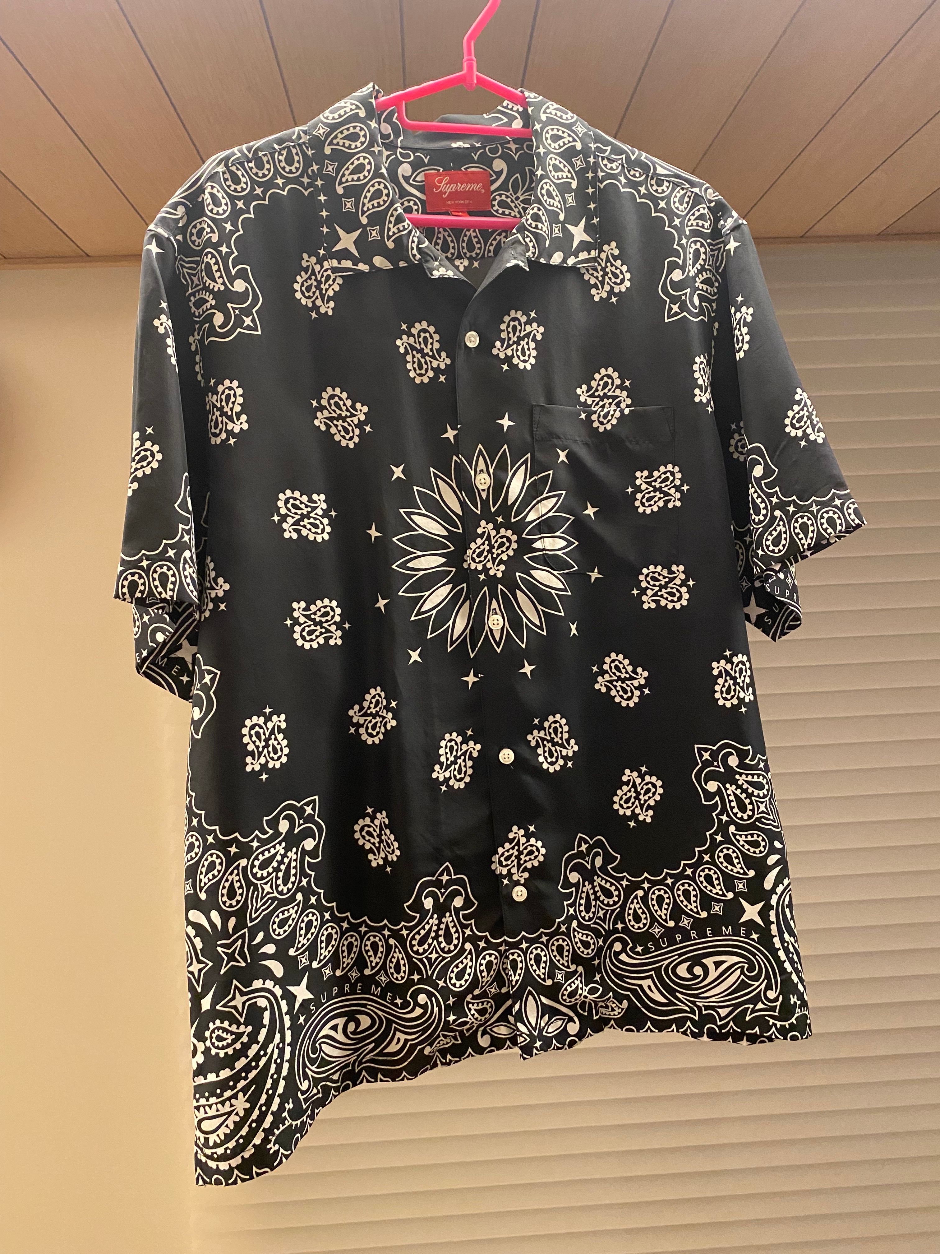 Supreme Bandana Silk S/S Shirt 