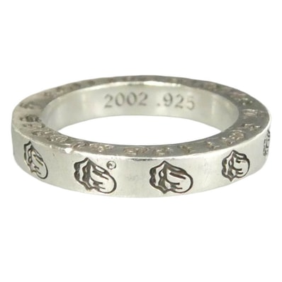CHROME HEARTS クロムハーツ(原本無) SPACER LT リップアンドタン 3mm スペーサー リング シルバー系 約12.5号【中古】
