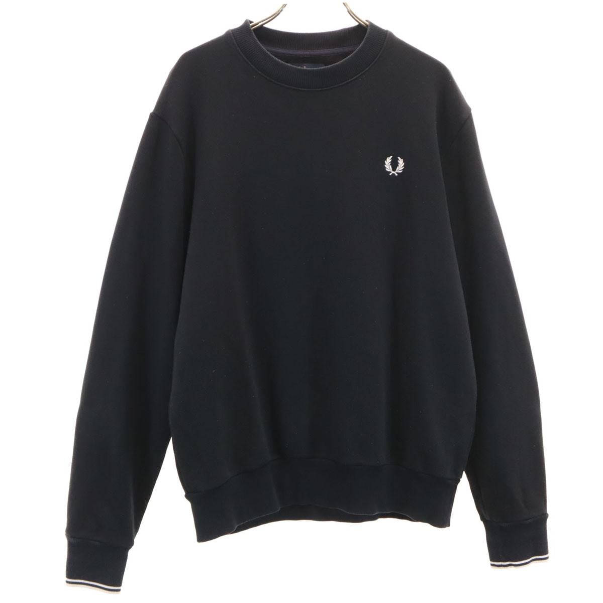 FRED PERRY フレッドペリー 長袖 スウェット トレーナー M ネイビー系