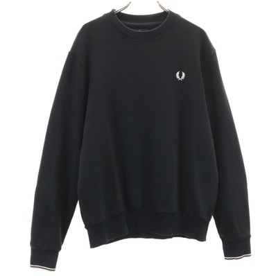 FRED PERRY フレッドペリー 長袖 スウェット トレーナー M ネイビー系