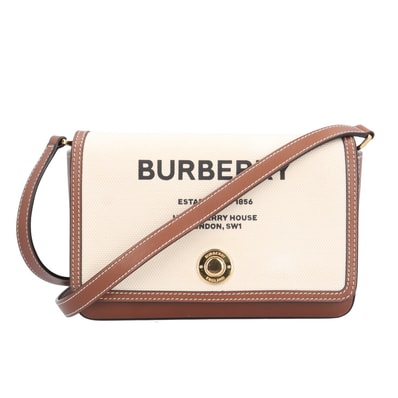 バーバリー ショルダーバッグ コットン 8055220 ブラウン レディース BURBERRY 中古