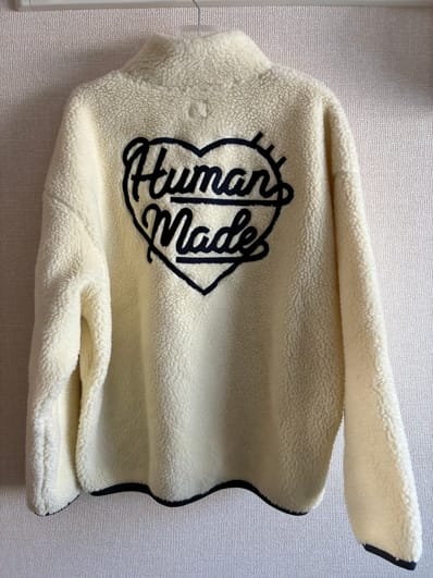 HUMAN MADE BOA FLEECE PULLOVER "White"