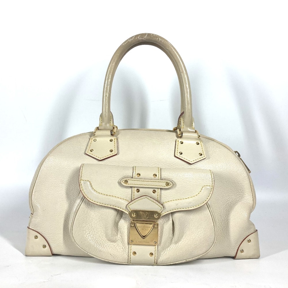 ルイヴィトン LOUIS VUITTON シュペールブ M91891 スハリ カバン 肩掛け ボストンバッグ バッグ ハンドバッグ ショルダーバッグ スハリレザー ブロン ホワイト