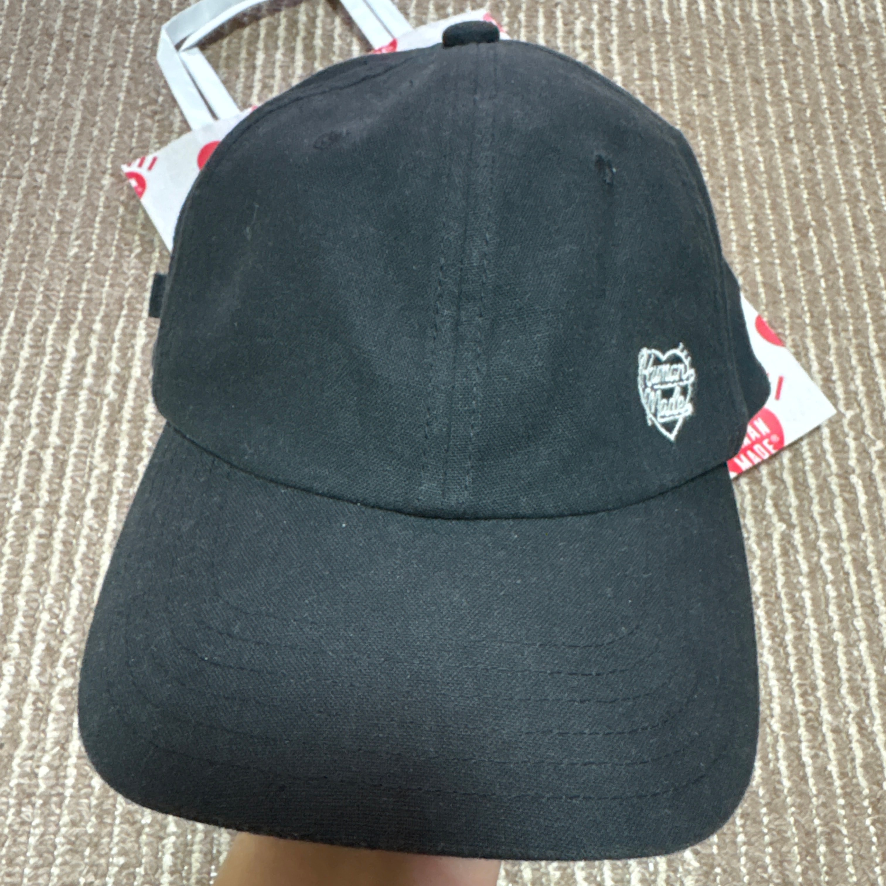 ヒューマンメイド 6パネルリネンキャップ "ブラック"