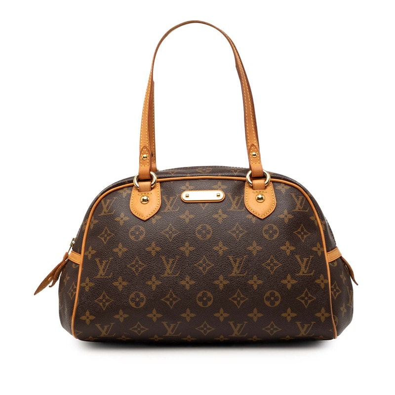 ルイ ヴィトン モノグラム モントルグイユPM ハンドバッグ M95565 ブラウン PVC レザー レディース LOUIS VUITTON 【中古】