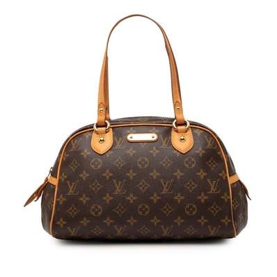 ルイ ヴィトン モノグラム モントルグイユPM ハンドバッグ M95565 ブラウン PVC レザー レディース LOUIS VUITTON 【中古】