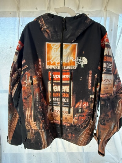 Supreme x The North Face Taped Seam Shell Jacket "Times square" NP52207I x NF0A82RK