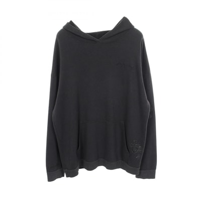 Chrome Hearts Y Not Cemetery Cross Leather Patch Pullover Hoodie "Black"