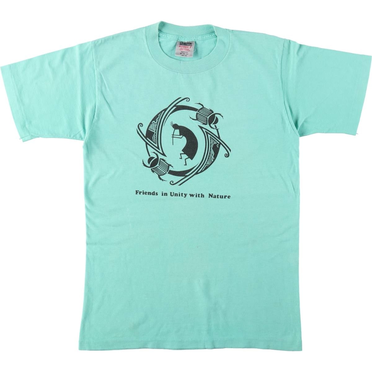 古着 90年代 オニータ ONEITA ココペリ プリントTシャツ USA製 メンズM相当 ヴィンテージ/eaa655506