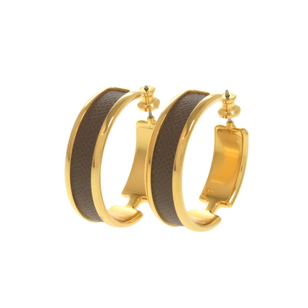 エルメス  オランプ   メタル  エトゥープ   ピアス