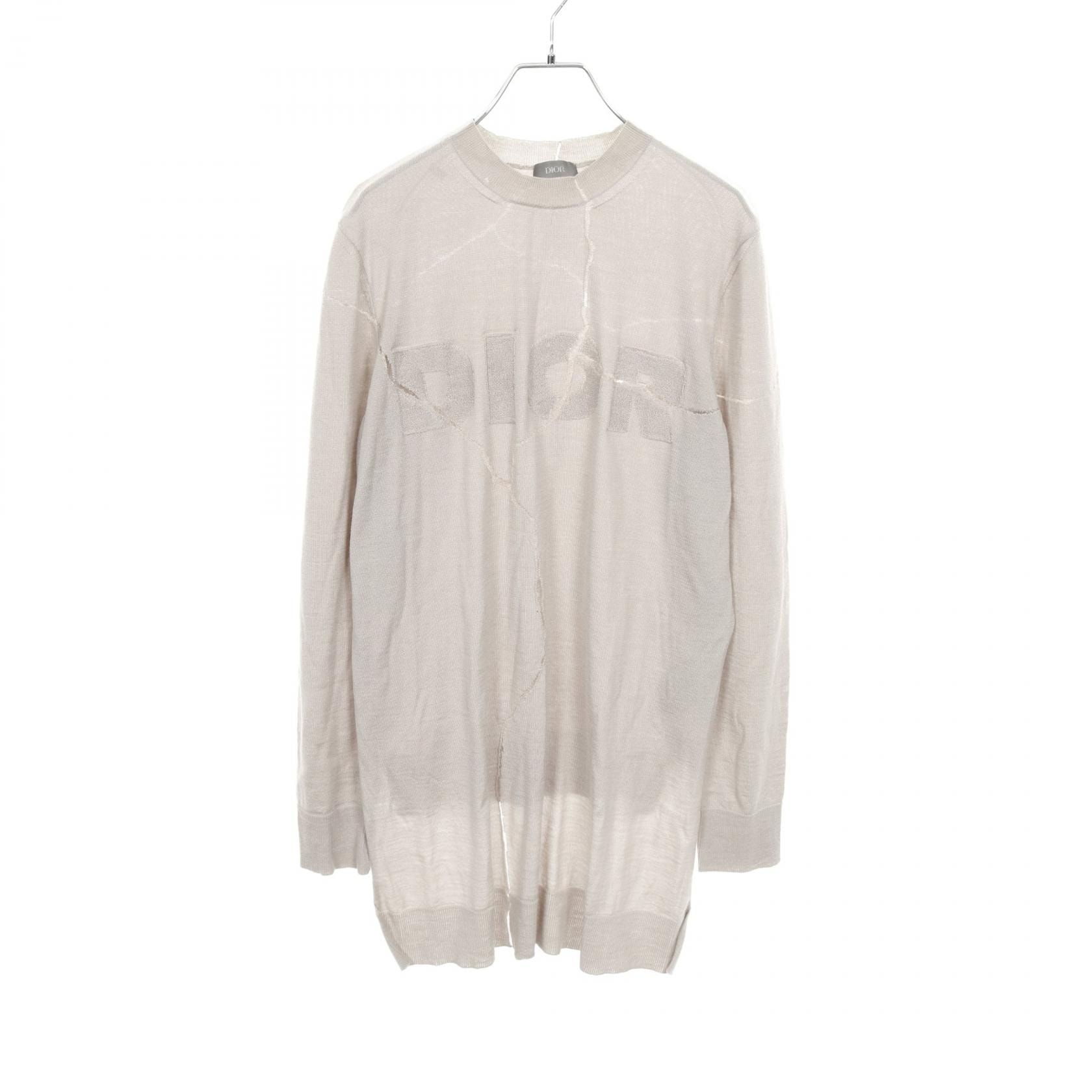 ディオール Dior DIOR × Daniel Arsham ニット 衣料品 トップス ウール シルク メンズ ベージュ系 023M654AT090 【中古】