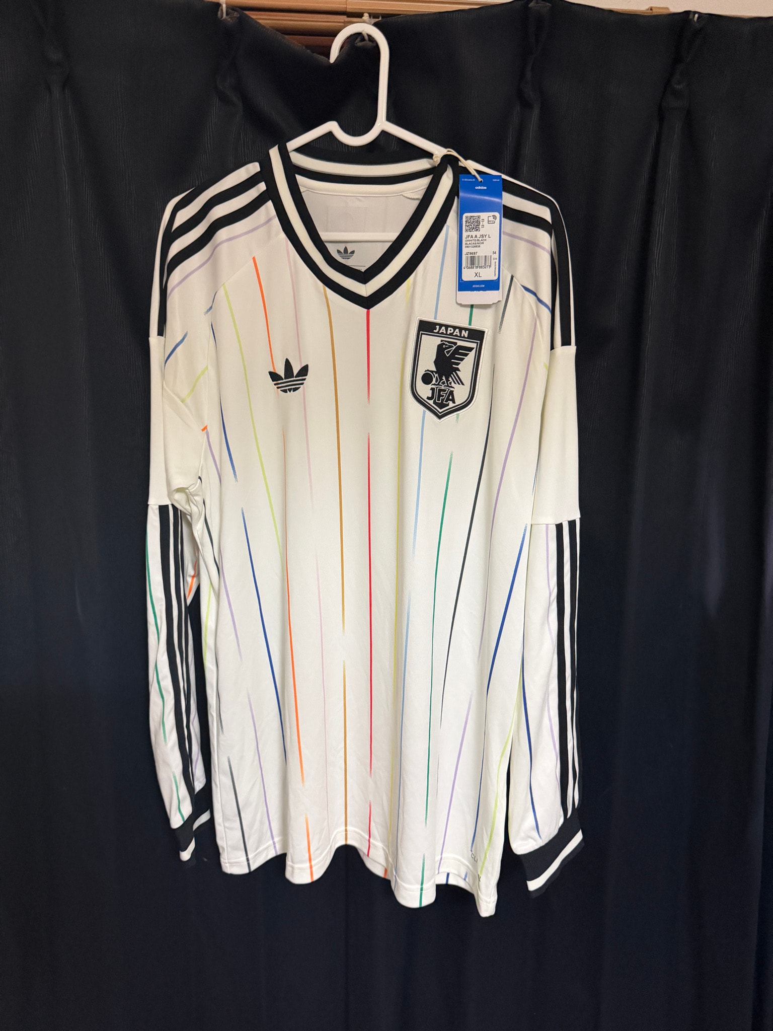 adidas Japan National Team 2026 Away Replica Jersey Long Sleeve "OffWhite/Black"