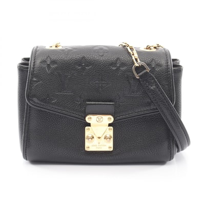ルイ・ヴィトン LOUIS VUITTON サンジェルマンBB ショルダーバッグ バッグ レザー モノグラム・アンプラント ノワール レディース ブラック系 M94552 【中古】