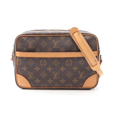 ルイ・ヴィトン LOUIS VUITTON トロカデロ27 ショルダーバッグ バッグ PVCコーティングキャンバス レザー モノグラム レディース ブラウン系 M51274 【中古】