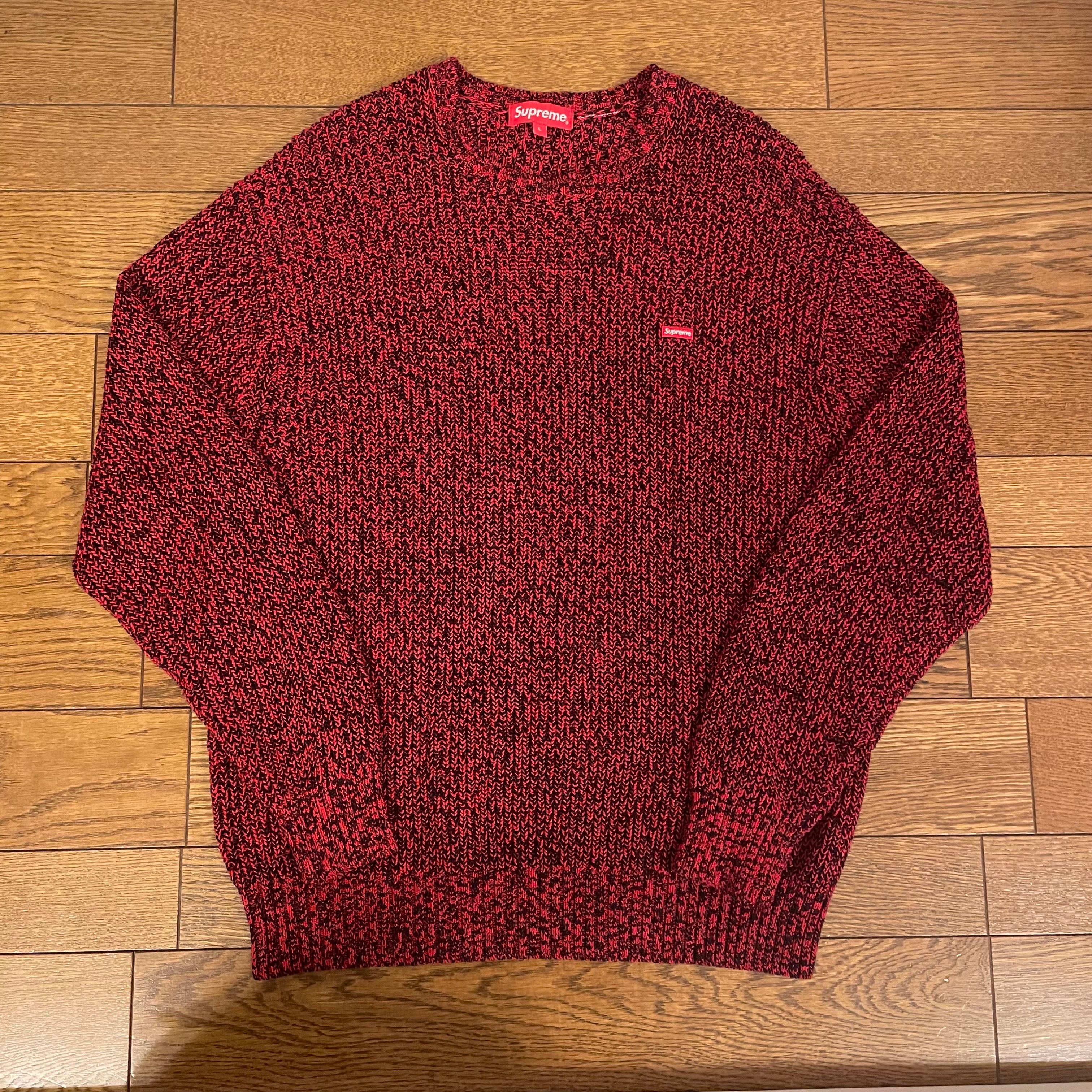 Supreme Melange Rib Knit Sweater "Red"