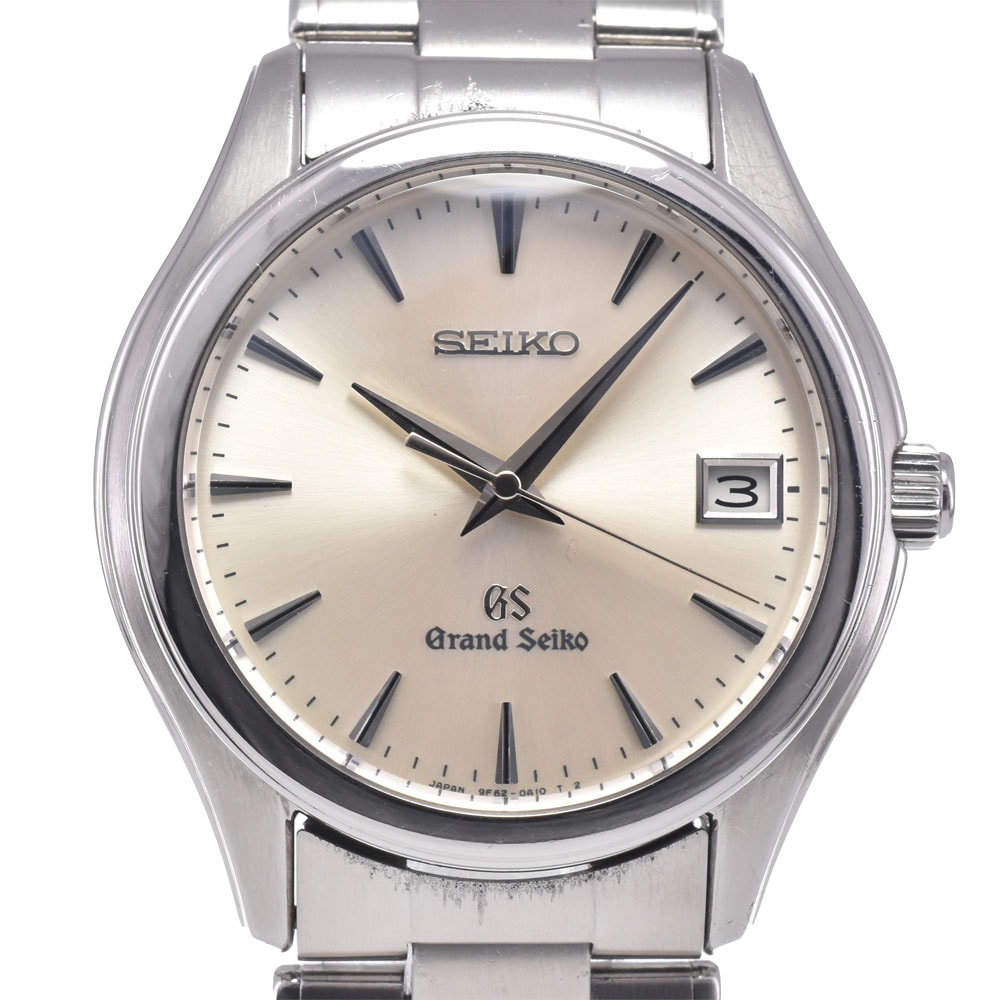 セイコー SEIKO 9F62-0A10/SBGX005 グランドセイコー デイト シルバー クォーツ メンズ 良品 腕時計 O#148720