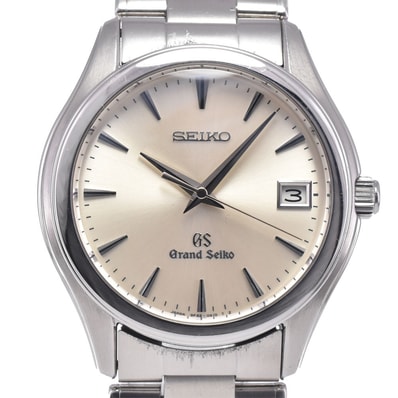 セイコー SEIKO 9F62-0A10/SBGX005 グランドセイコー デイト シルバー クォーツ メンズ 良品 腕時計 O#148720