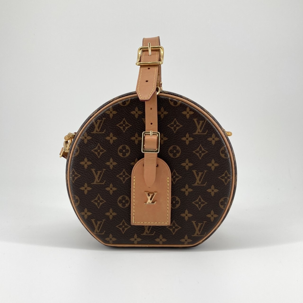 LOUIS VUITTON(ルイ・ヴィトン) プティット・ポワット・シャポー モノグラム ハードケース仕様 クロスボディ M43514 ハンドバッグ ブラウン