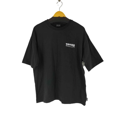 ワンポイントロゴ刺繍 ハーフスリーブ ビッグシルエットTシャツ【1143911711159】