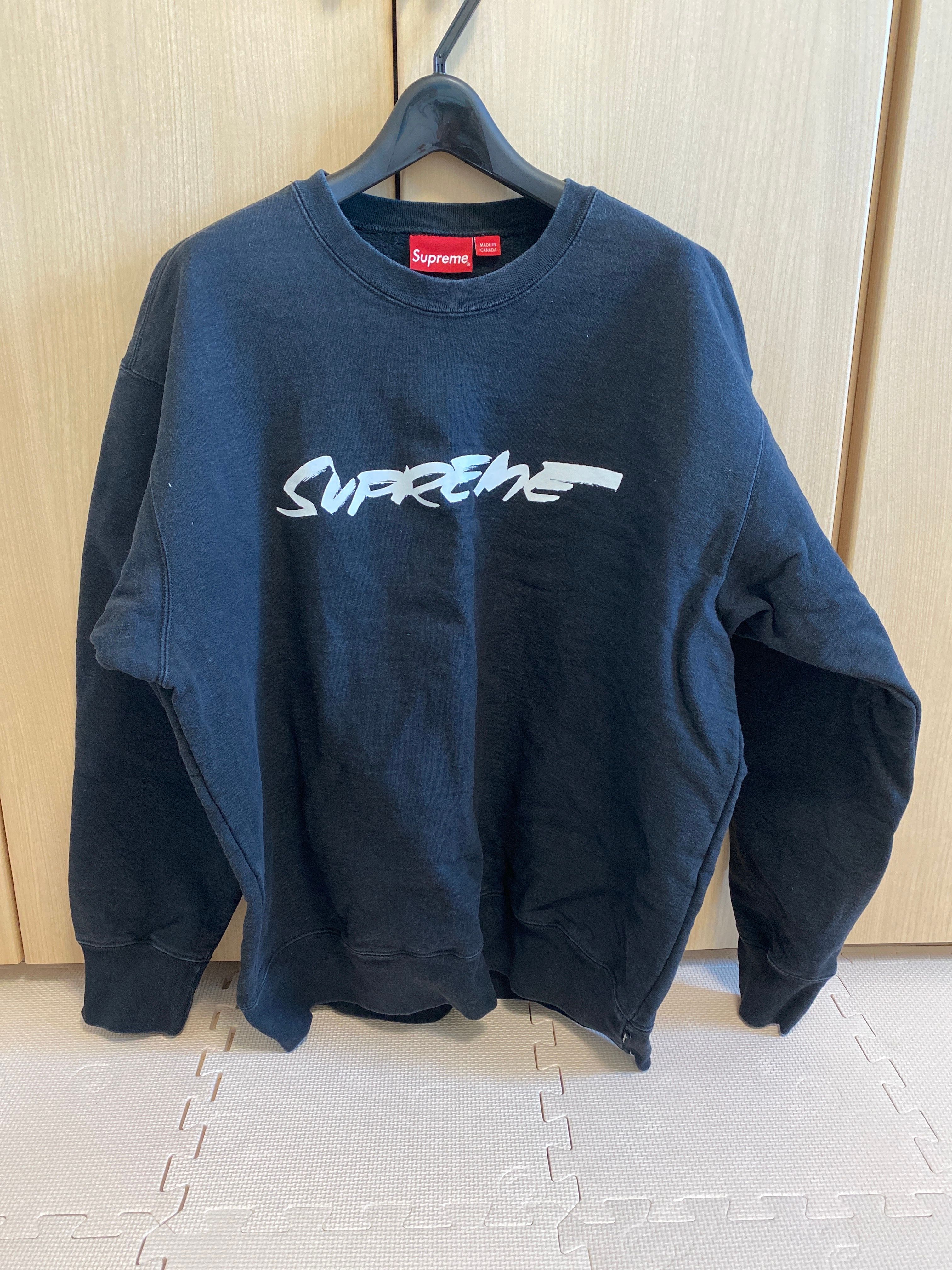 Supreme Futura Logo Crewneck "Black"