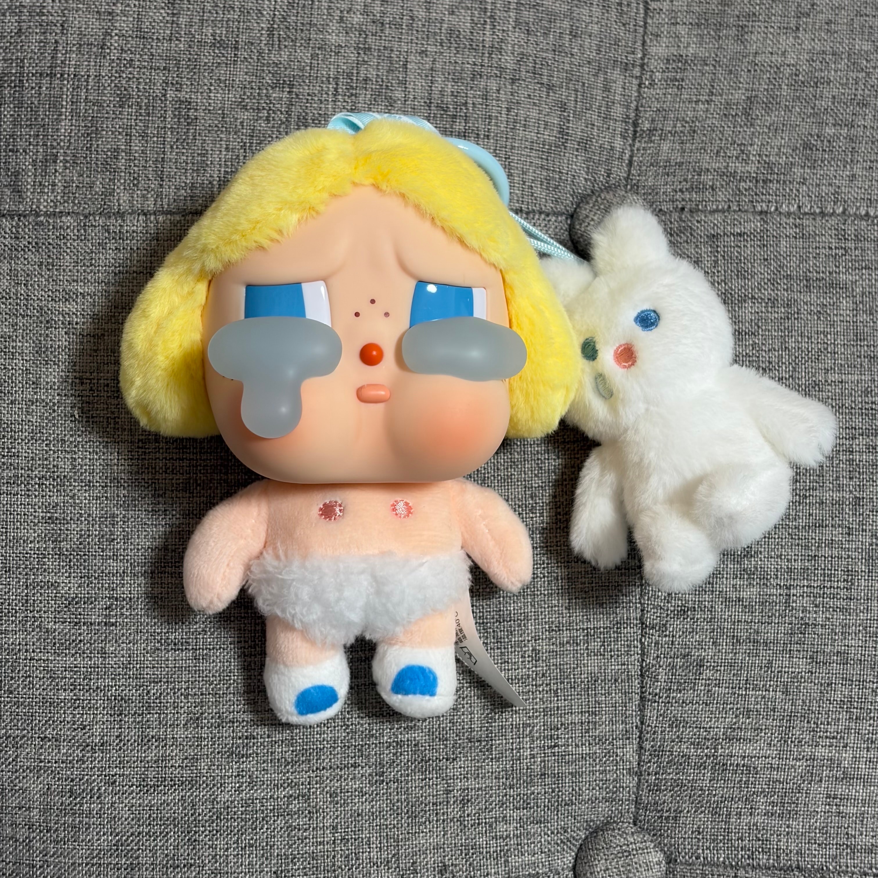 POP MART CRYBABY Crying Again Series Face Plush BABY BLONDE (Super Secret)