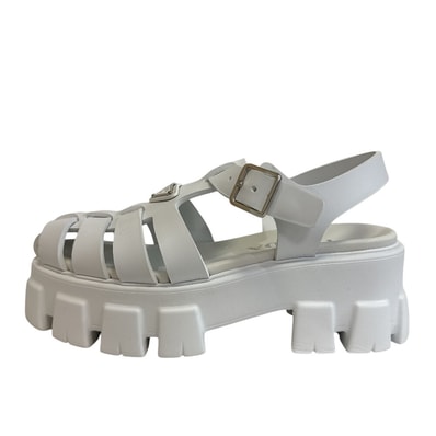 プラダ PRADA サンダル モノリス モノリス パンプス スニーカー シューズ ヒール 厚底 ホワイト