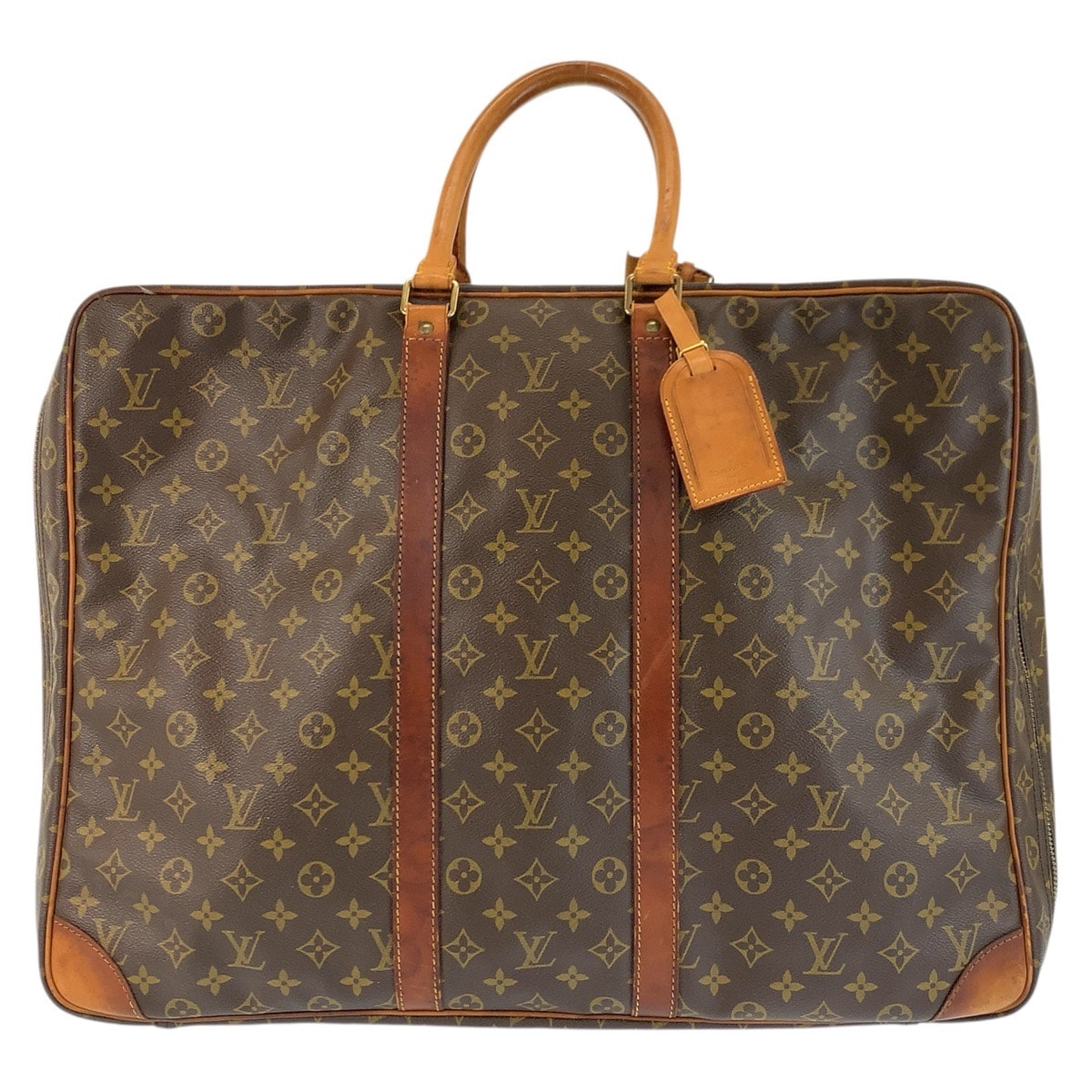 LOUIS VUITTON ルイヴィトン モノグラム シリウス 55 ブラウン ゴールド金具 PVC レザー/ ボストンバッグ 旅行バッグ 602601 【中古】