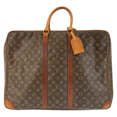 LOUIS VUITTON ルイヴィトン モノグラム シリウス 55 ブラウン ゴールド金具 PVC レザー/ ボストンバッグ 旅行バッグ 602601 【中古】