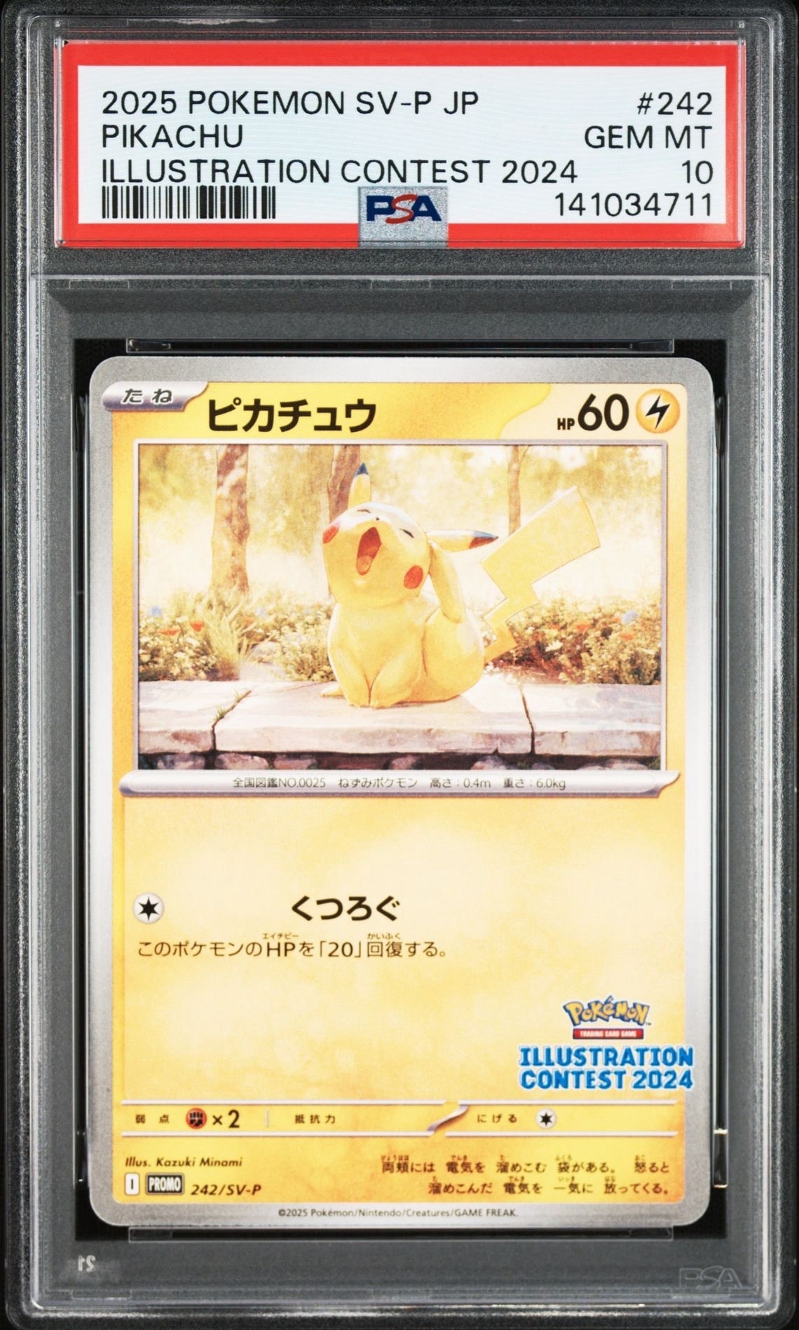 ピカチュウ [SV-P 242](プロモカードパック「イラストレーションコンテスト 2024 受賞作品プロモカード化記念キャンペーン」)
