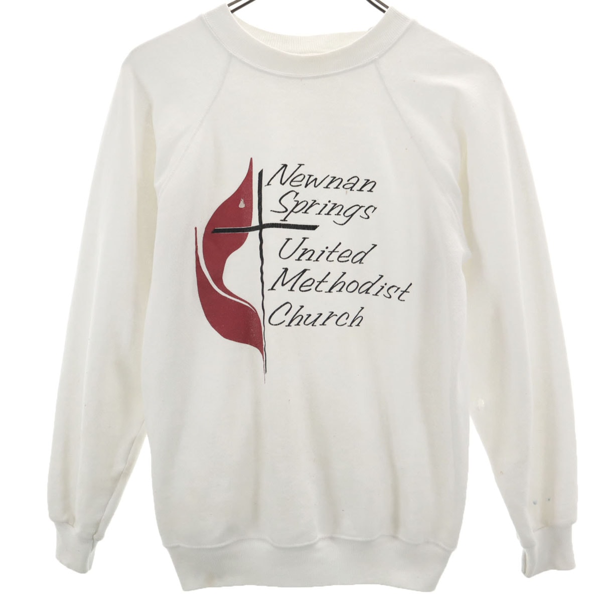 Hanes ヘインズ 80s 90s USA製 オールド 長袖 トレーナー M オフホワイト