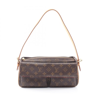 ルイ・ヴィトン LOUIS VUITTON ヴィバシテMM モノグラム ショルダーバッグ バッグ PVCコーティングキャンバス レザー モノグラム レディース ブラウン系 M51164 【中古】