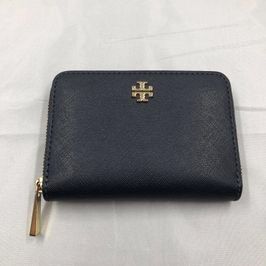 トリーバーチ エマーソン ジップ コインケース "ブラック"