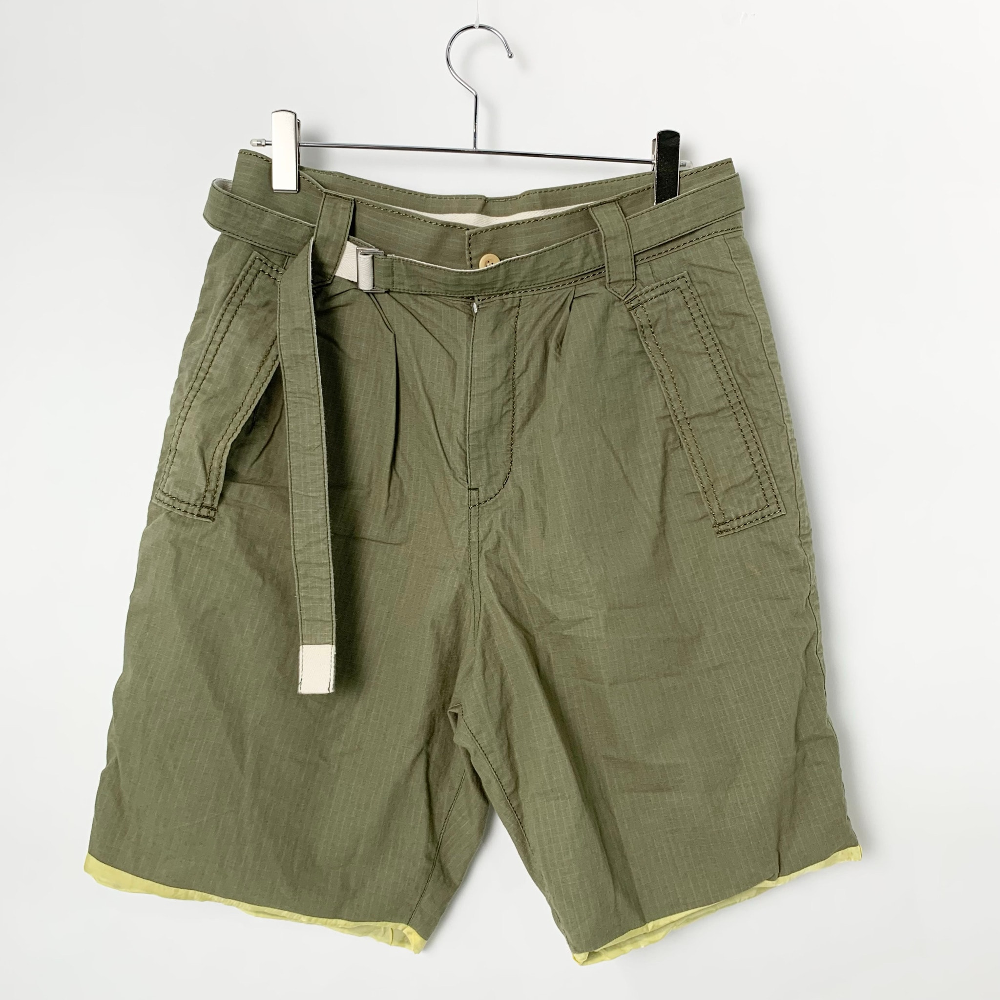 Sacai 18SS Hemp blend shorts