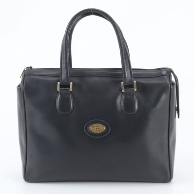■美品 グッチ オールドグッチインターロッキングGハンドバッグ レザー