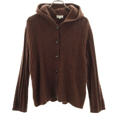 Christian Dior クリスチャンディオール 90s オールド 長袖 カーディガン L ブラウン系 ニット