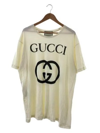 GUCCI Men's Cotton Oversize T-shirt With Interlocking G "Off White"