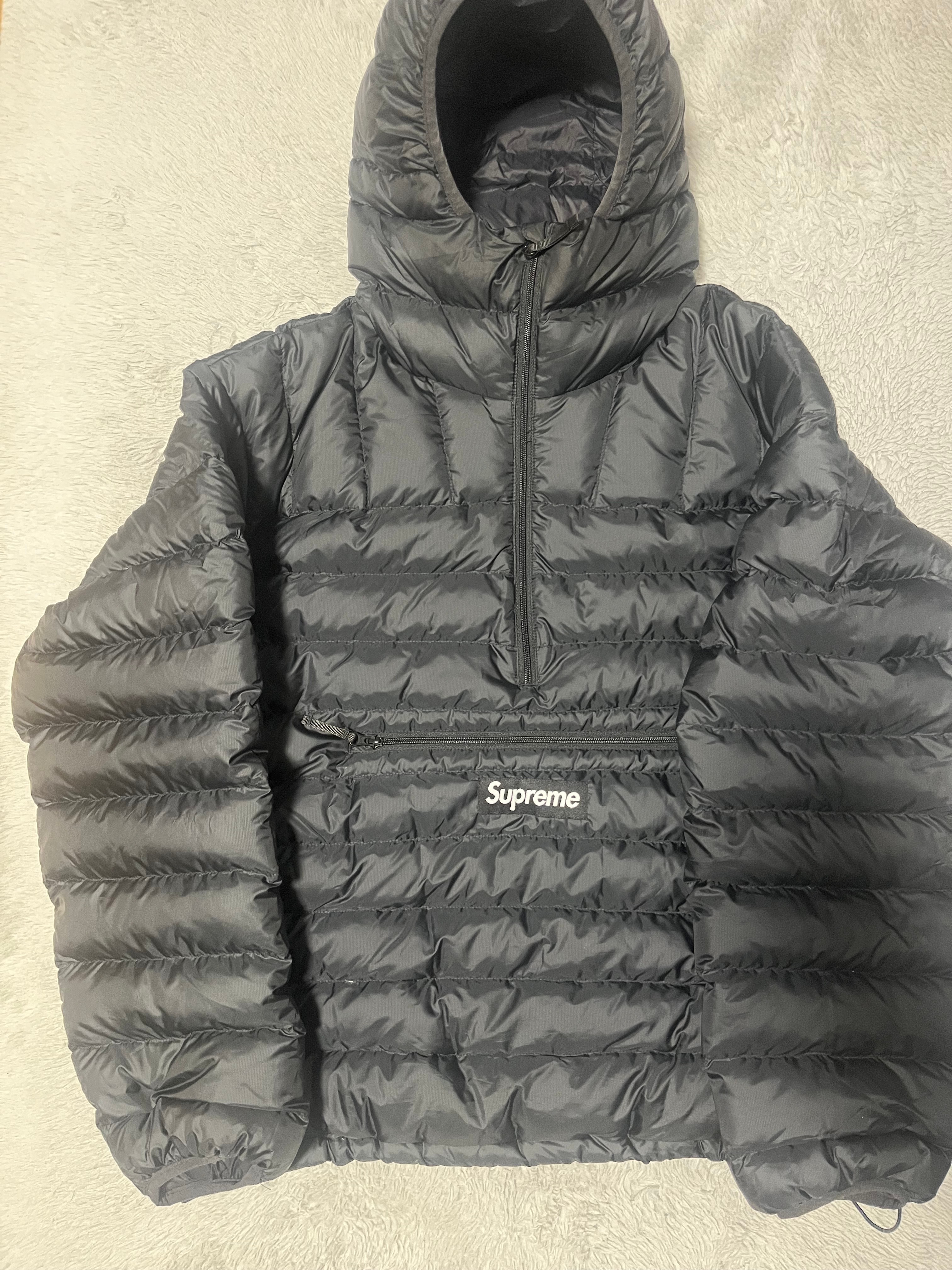 Supreme Micro Down Half Zip Hooded Pullover 