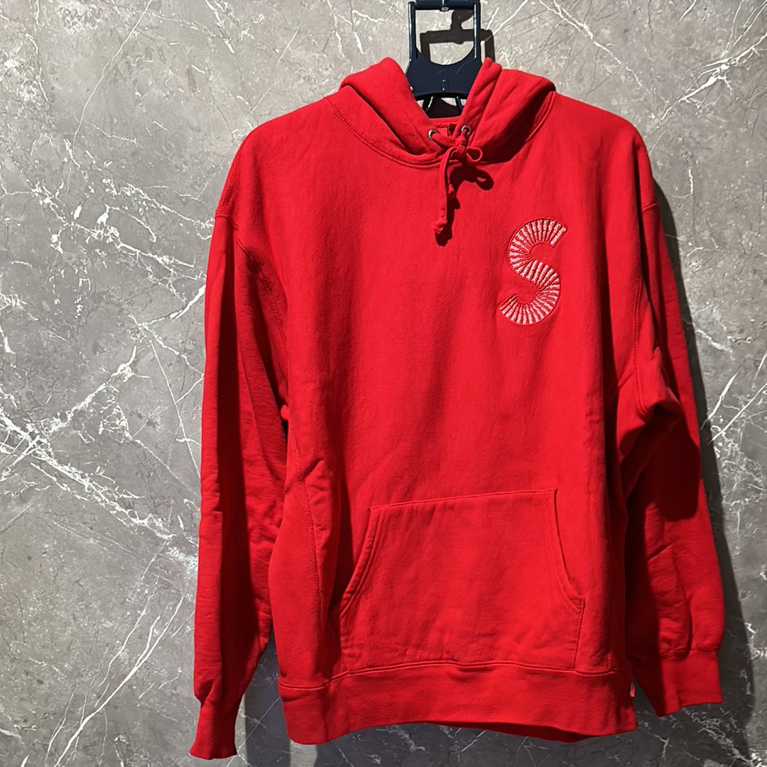 Supreme S Logo Hooded Sweatshirt "Red" (20FW)