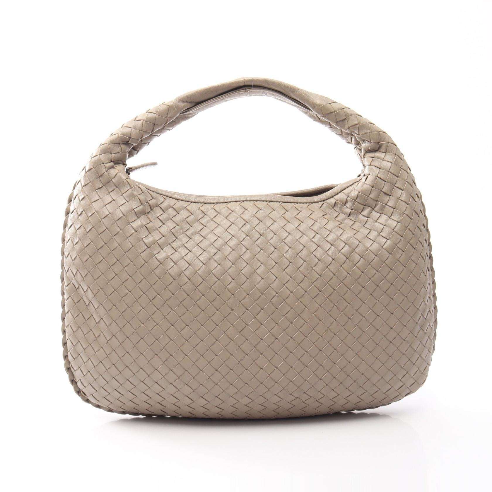 ボッテガヴェネタ BOTTEGA VENETA ヴェネタバッグ イントレチャート ショルダーバッグ バッグ レザー レディース ベージュ系 115653 【中古】
